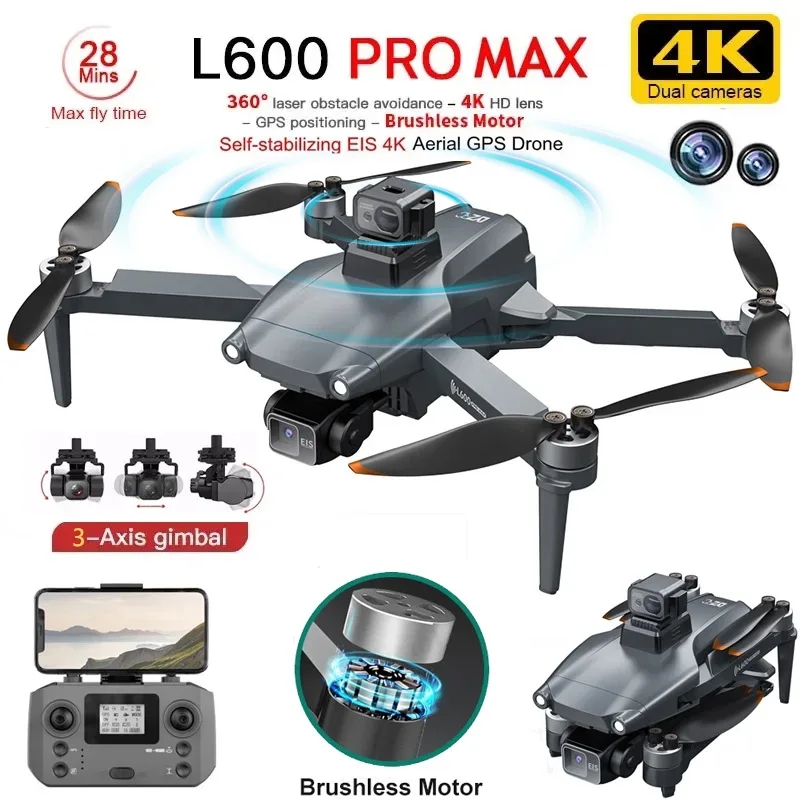 Drone Rc App - L600 PRO MAX Drone GPS profesional,