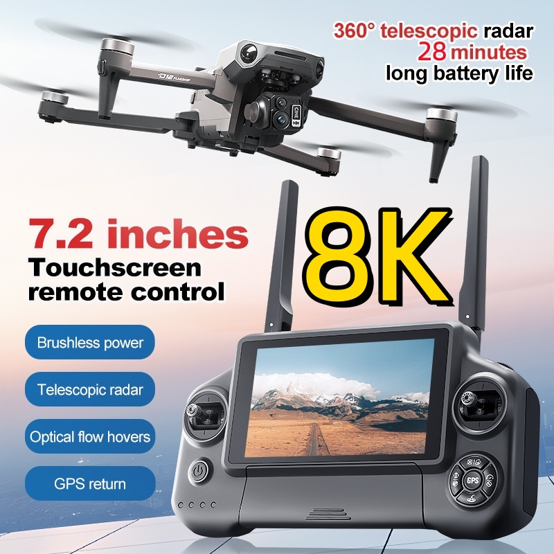 Drone RC Quadcopter 8K 3 Axis  - Drone Rc App ulasan dan harga