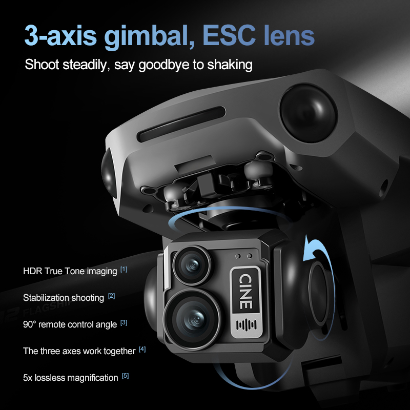 Drone RC Quadcopter 8K 3 Axis  - Drone Rc App ulasan dan harga