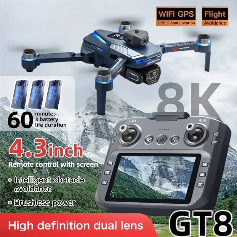 Drone GT8 Original 8K Profesio - Drone Rc Harness ulasan dan harga