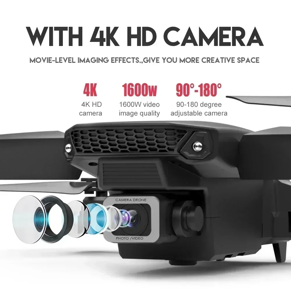 E88 Pro Drone FPV kamera sudut - Drone Rc Foldable ulasan dan harga