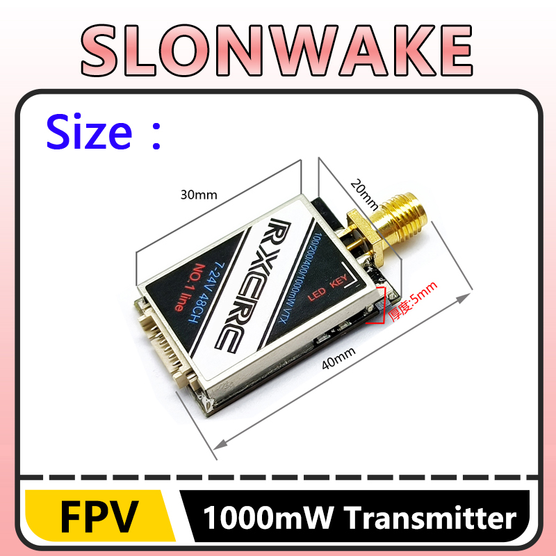 SLONWAKE 5.8G 48CH 1W VTX 100/ - - Remote Control (Rc) Drone ulasan dan harga
