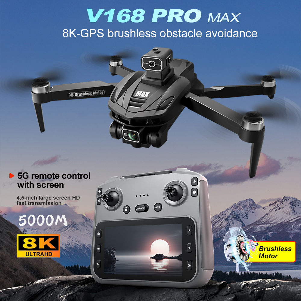 V168 PRO Max GPS Drone 8K Prof - Drone Rc App ulasan dan harga