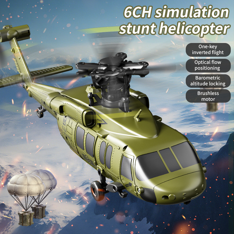 Helikopter RC U9901 2.4G Enam  - Drone Rc Simulator ulasan dan harga