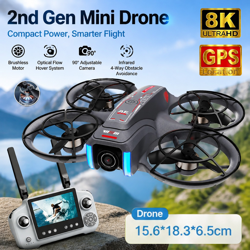 Drone Mini AE21 Mainan 8K HD K - Drone Rc Harness ulasan dan harga