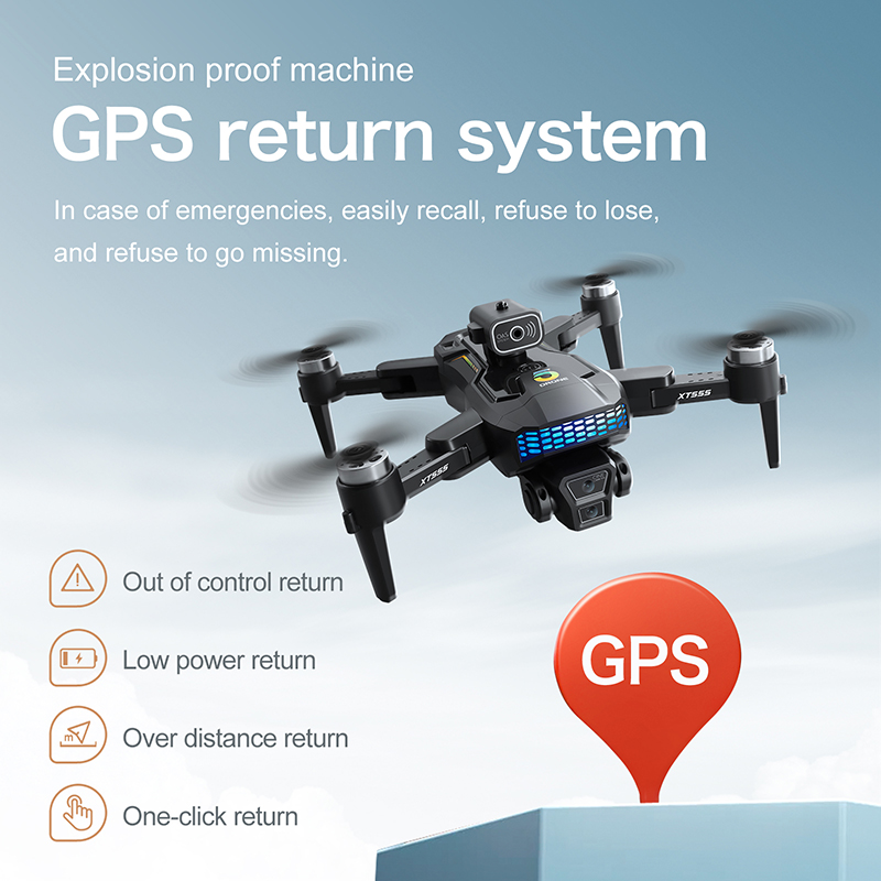 Drone RC XT555 GPS Baru Profes - Drone Rc Foldable ulasan dan harga